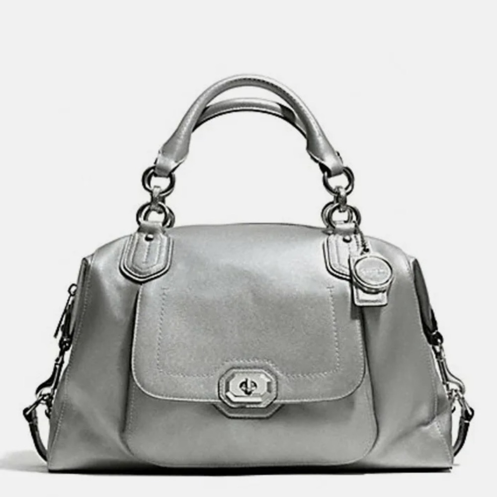 Coach Campbell Turnlock Satchel Top Handle Shoulder Bag
